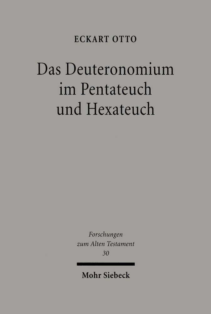 Das Deuteronomium im Pentateuch und Hexateuch main product photo