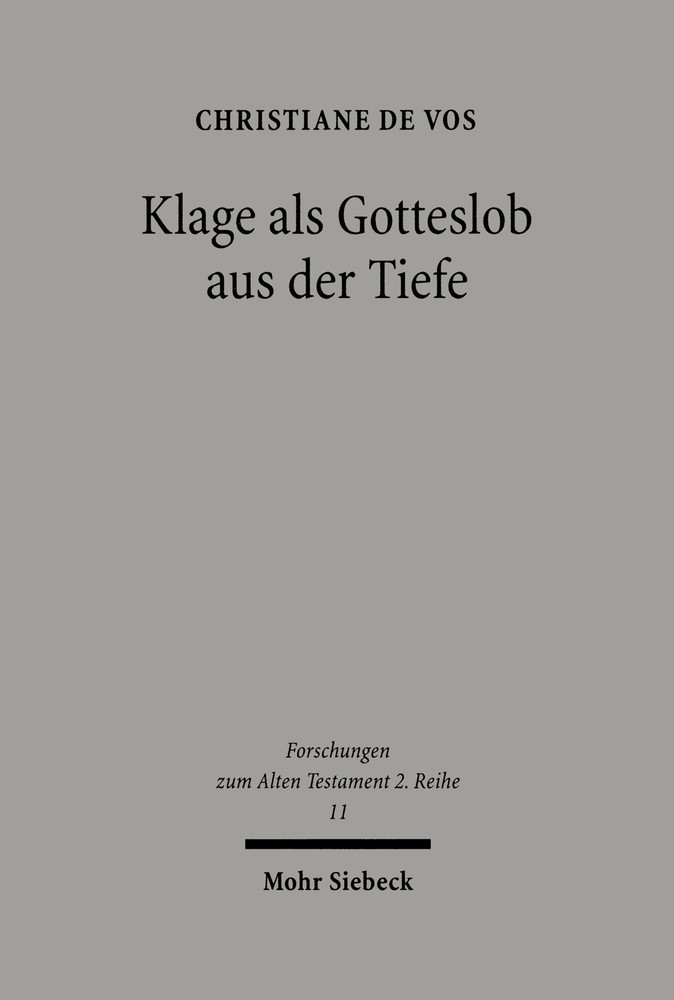 Klage als Gotteslob aus der Tiefe main product photo