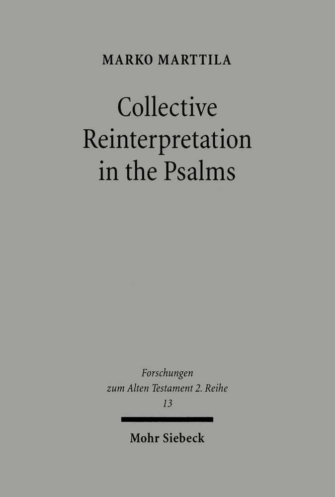 Collective Reinterpretation in the Psalms main product photo