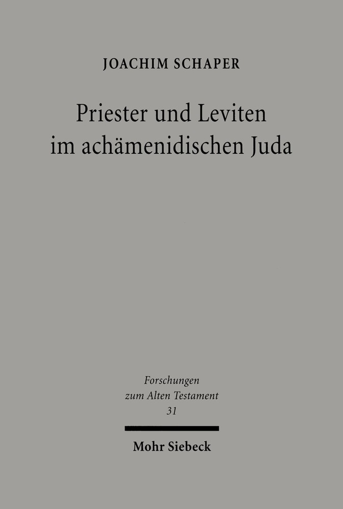 Priester und Leviten im achämenidischen Juda main product photo