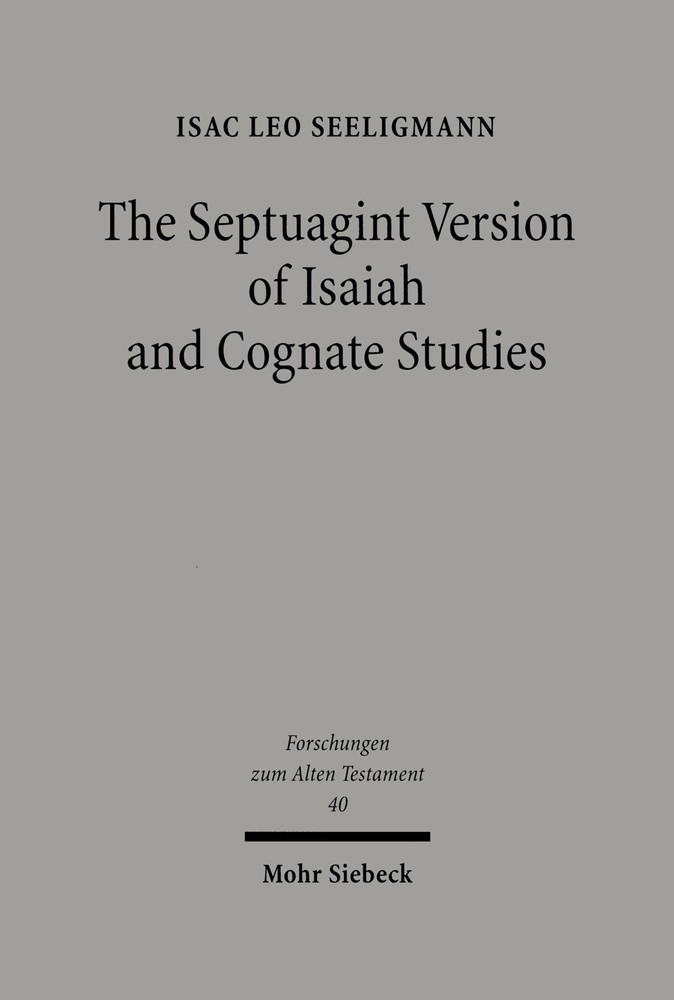 The Septuagint Version of Isaiah and Cognate Studies main product photo