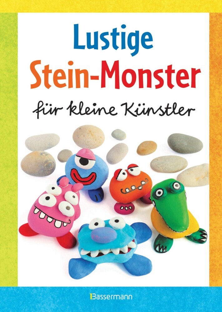Lustige Stein-Monster für kleine Künstler. Basteln mit Steinen aus der Natur. Ab 5 Jahren main product photo