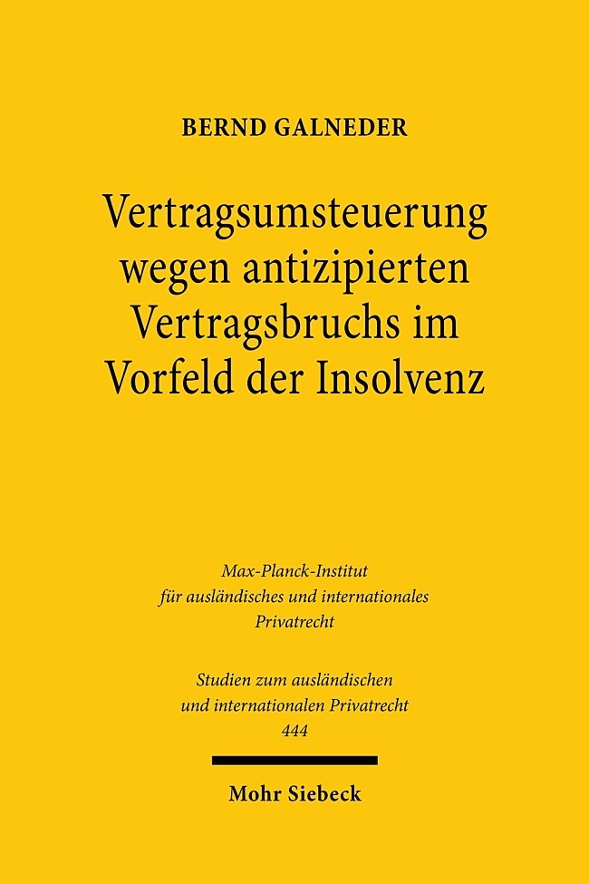 Vertragsumsteuerung wegen antizipierten Vertragsbruchs im Vorfeld der Insolvenz main product photo