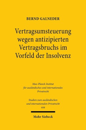 Vertragsumsteuerung wegen antizipierten Vertragsbruchs im Vorfeld der Insolvenz