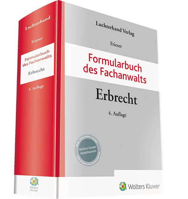 Formularbuch des Fachanwalts Erbrecht main product photo