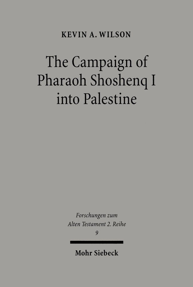 The Campaign of Pharaoh Shoshenq I into Palestine main product photo