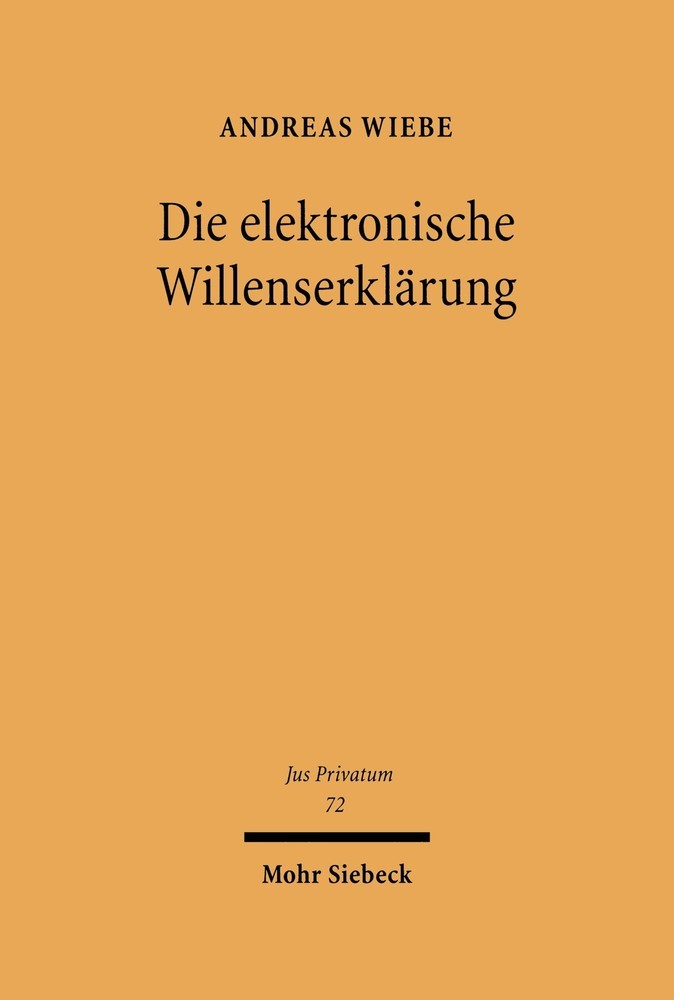 Die elektronische Willenserklärung main product photo