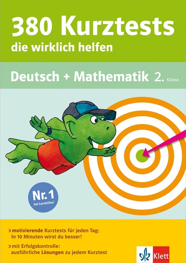 Klett 380 Kurztests, die wirklich helfen - Deutsch und Mathematik 2. Klasse main product photo