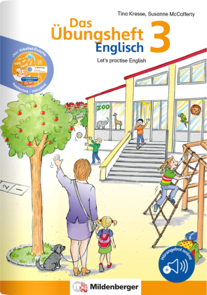 Das Übungsheft Englisch - Klasse 3, m. Audio-CD 'Jicki Vokabel-Dusche 3'