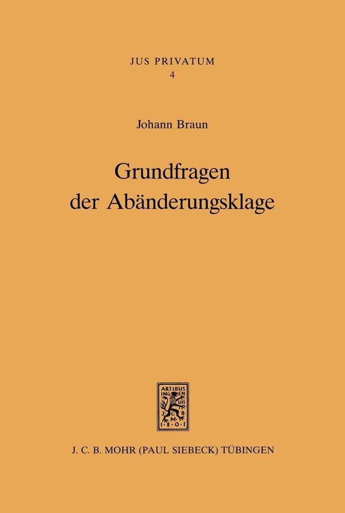 Grundfragen der Abänderungsklage main product photo