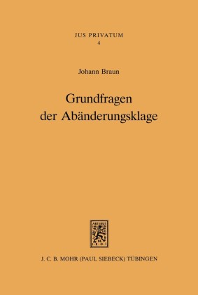 Grundfragen der Abänderungsklage