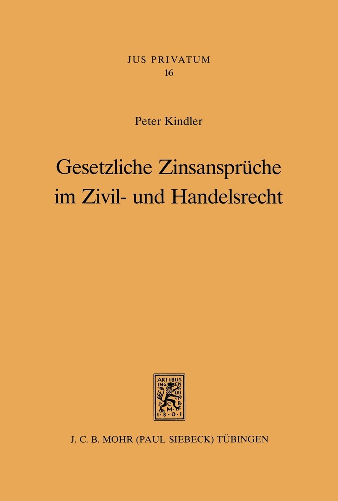 Gesetzliche Zinsansprüche im Zivil- und Handelsrecht main product photo