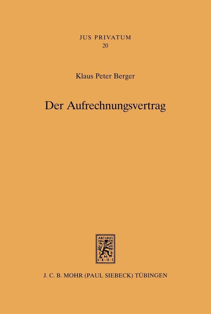 Der Aufrechnungsvertrag main product photo