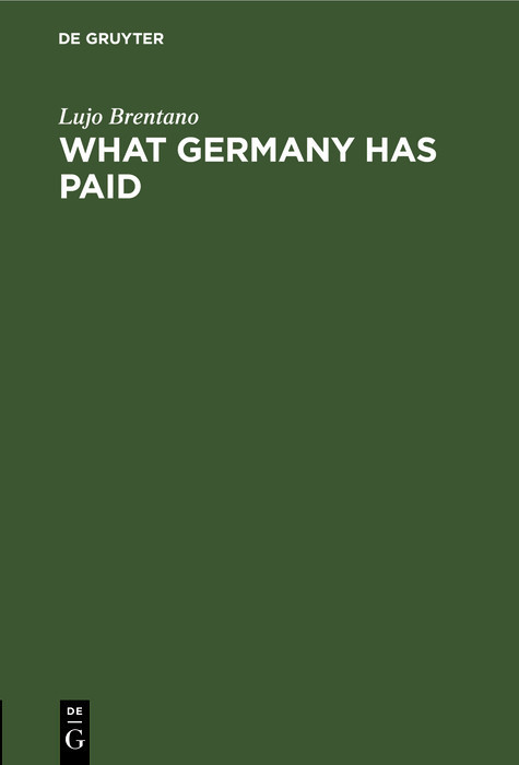 What Germany has paid main product photo