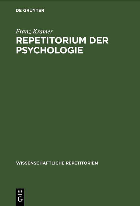 Repetitorium der Psychologie main product photo