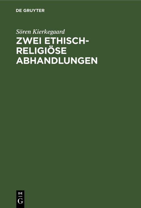 Zwei ethisch-religiöse Abhandlungen main product photo