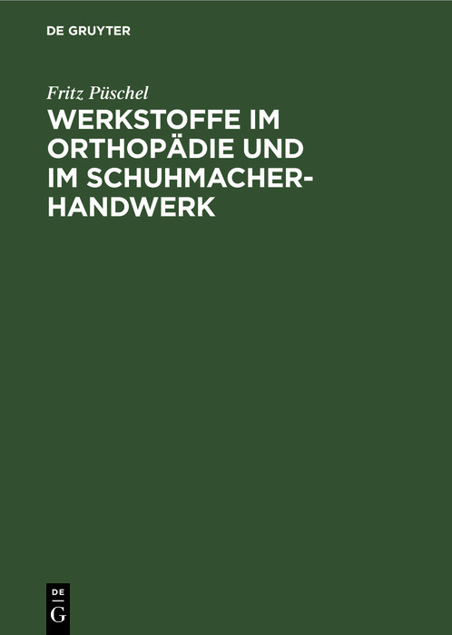 Werkstoffe im Orthopädie und im Schuhmacher-Handwerk main product photo