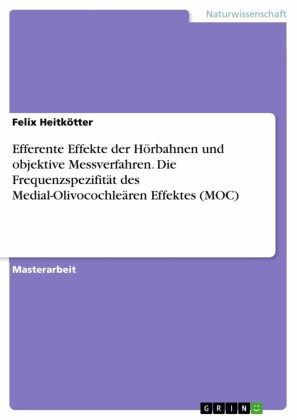 Efferente Effekte der Hörbahnen und objektive Messverfahren. Die  Frequenzspezifität des Medial-Olivocochleären Effektes (MOC)