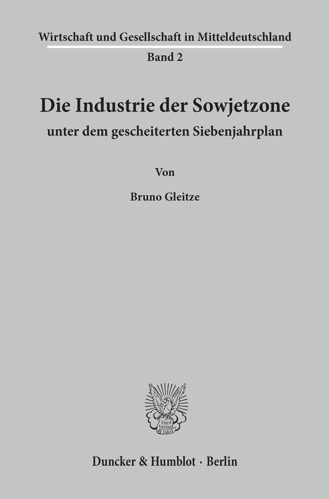 Die Industrie der Sowjetzone unter dem gescheiterten Siebenjahrplan. main product photo