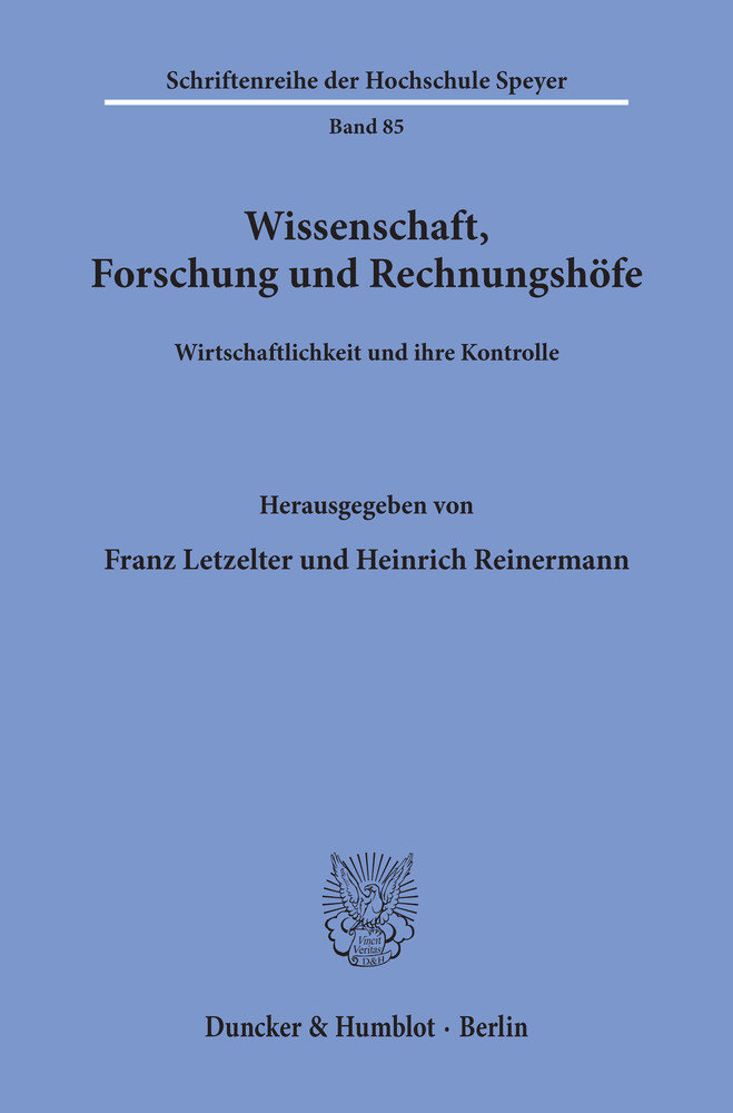 Wissenschaft, Forschung und Rechnungshöfe. main product photo