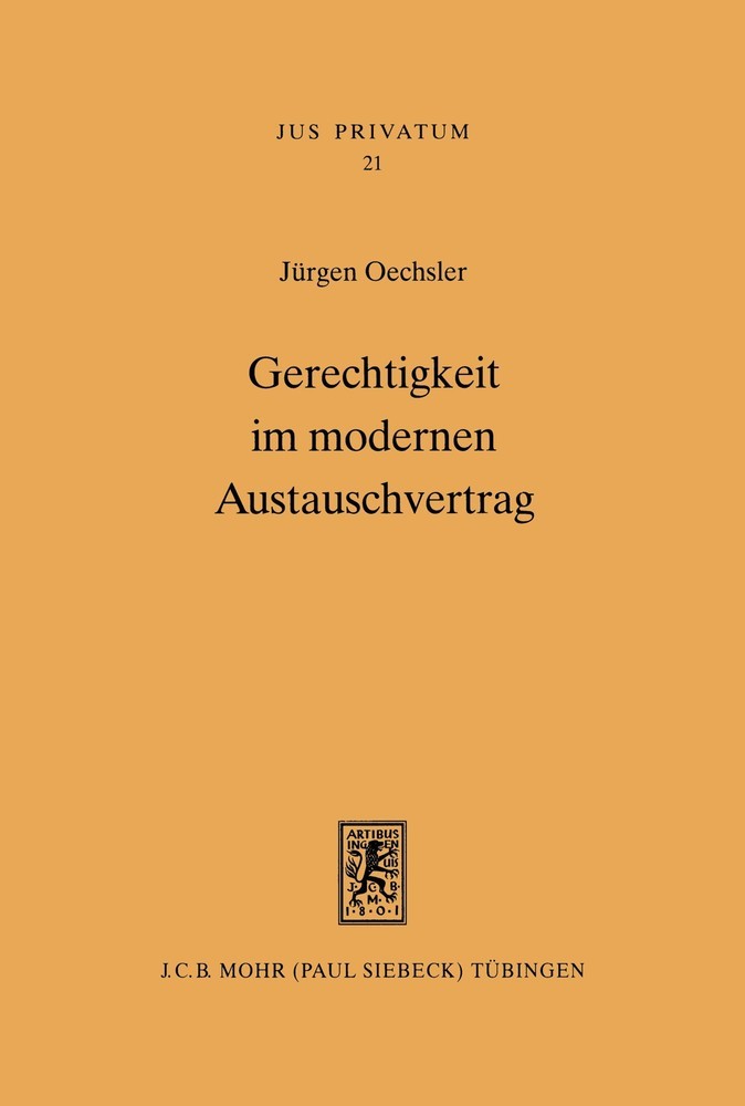 Gerechtigkeit im modernen Austauschvertrag main product photo