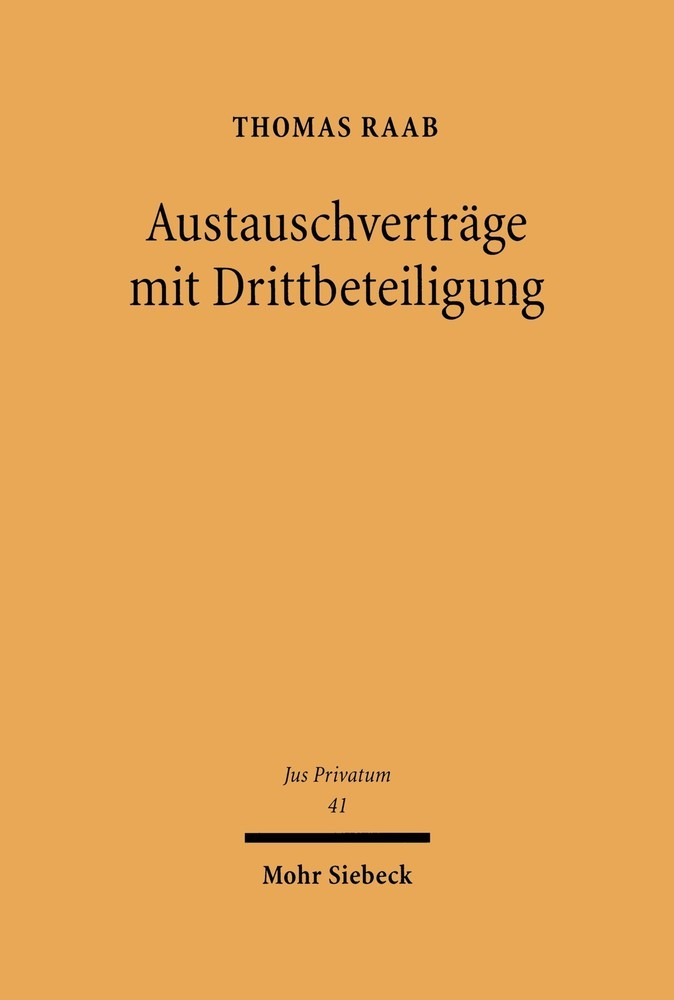 Austauschverträge mit Drittbeteiligung main product photo