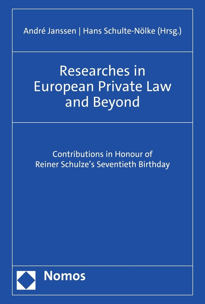 Researches in European Private Law and Beyond main product photo