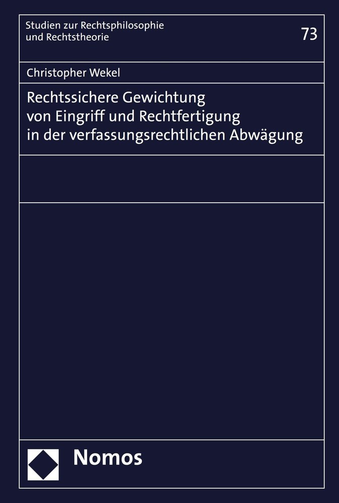 Rechtssichere Gewichtung von Eingriff und Rechtfertigung in der verfassungsrechtlichen Abwägung main product photo