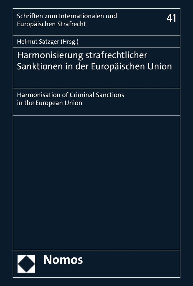 Harmonisierung strafrechtlicher Sanktionen in der Europäischen Union main product photo