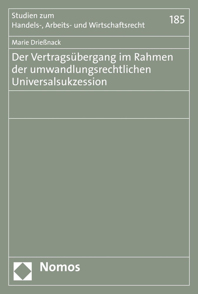 Der Vertragsübergang im Rahmen der umwandlungsrechtlichen Universalsukzession main product photo