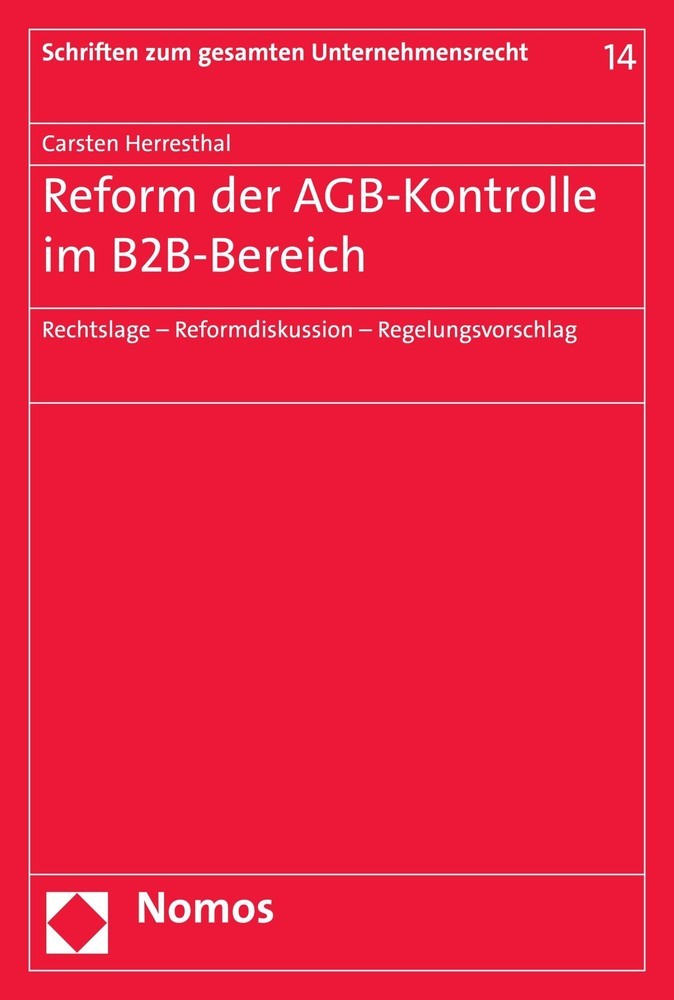 Reform der AGB-Kontrolle im B2B-Bereich main product photo
