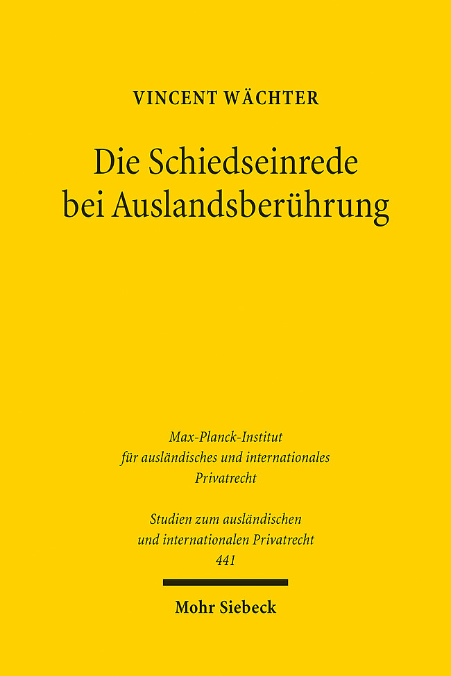 Die Schiedseinrede bei Auslandsberührung main product photo