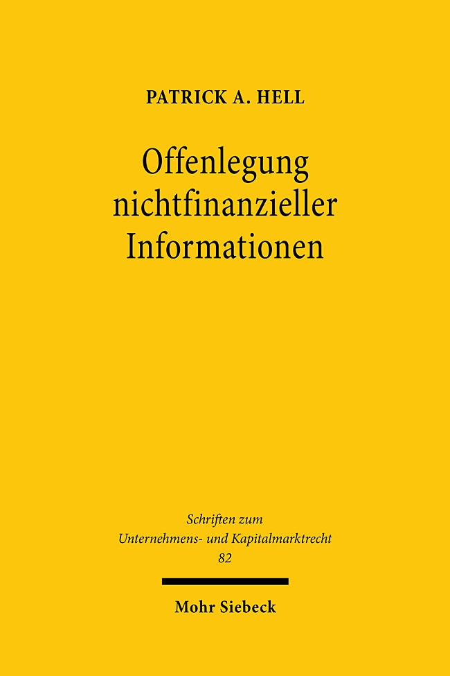 Offenlegung nichtfinanzieller Informationen main product photo