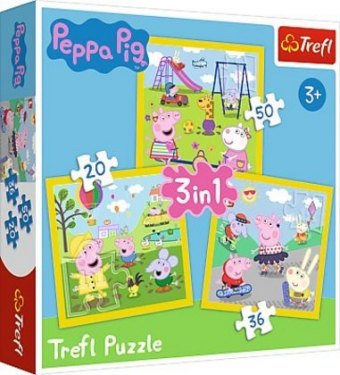 3 in 1 Puzzle - Peppa Pig (Kinderpuzzle)