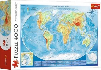 Große physische Landkarte (Puzzle)