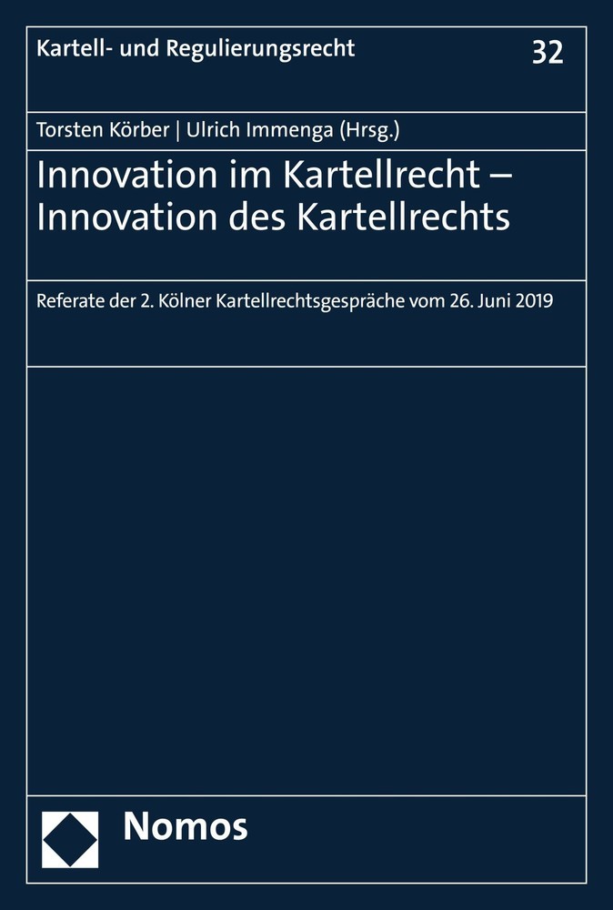 Innovation im Kartellrecht - Innovation des Kartellrechts main product photo