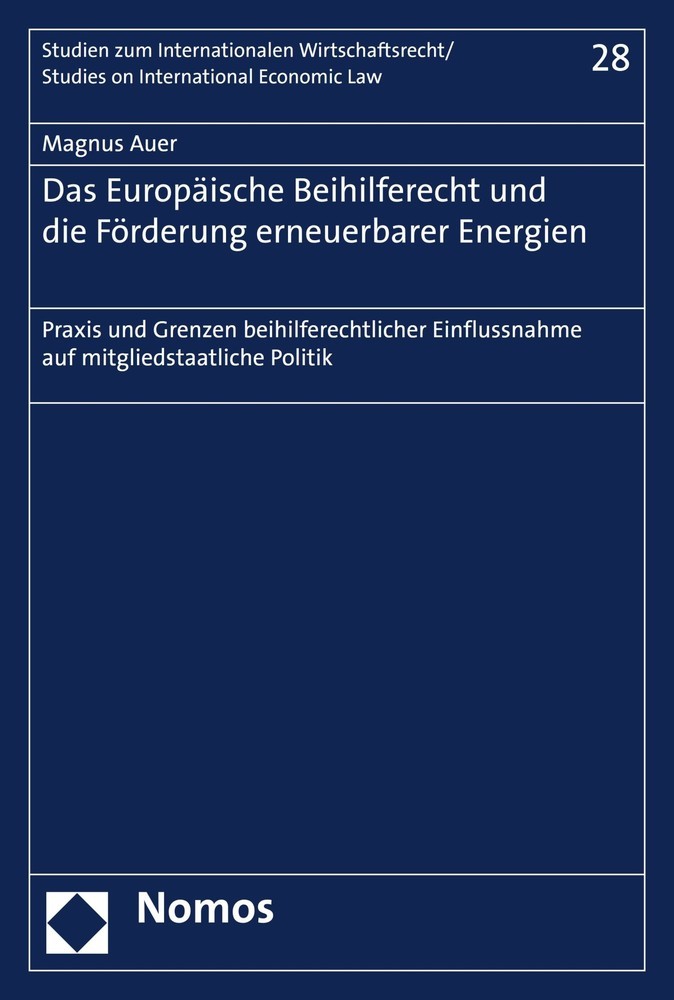 Das Europäische Beihilferecht und die Förderung erneuerbarer Energien main product photo