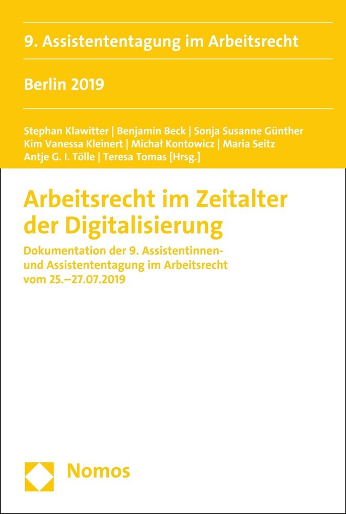 Arbeitsrecht im Zeitalter der Digitalisierung main product photo