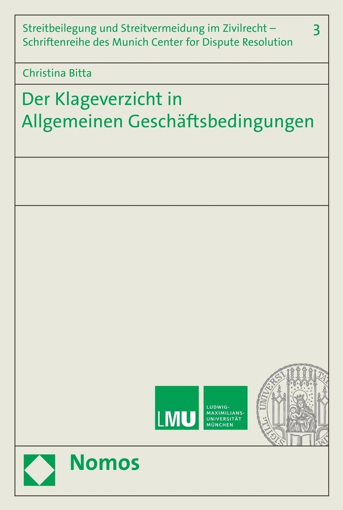 Der Klageverzicht in Allgemeinen Geschäftsbedingungen main product photo