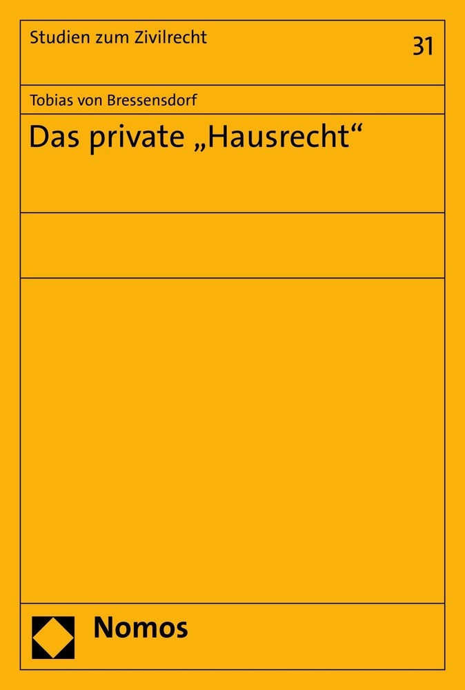 Das private 'Hausrecht' main product photo