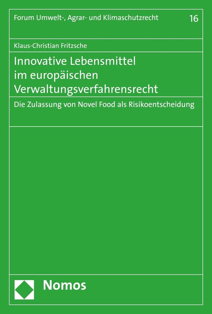 Innovative Lebensmittel im europäischen Verwaltungsverfahrensrecht main product photo