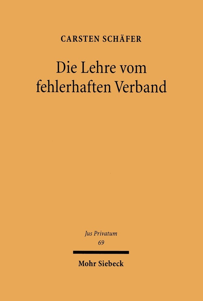 Die Lehre vom fehlerhaften Verband main product photo