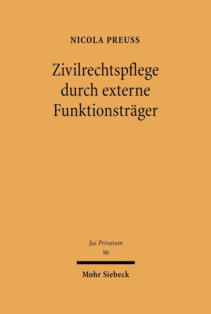 Zivilrechtspflege durch externe Funktionsträger main product photo