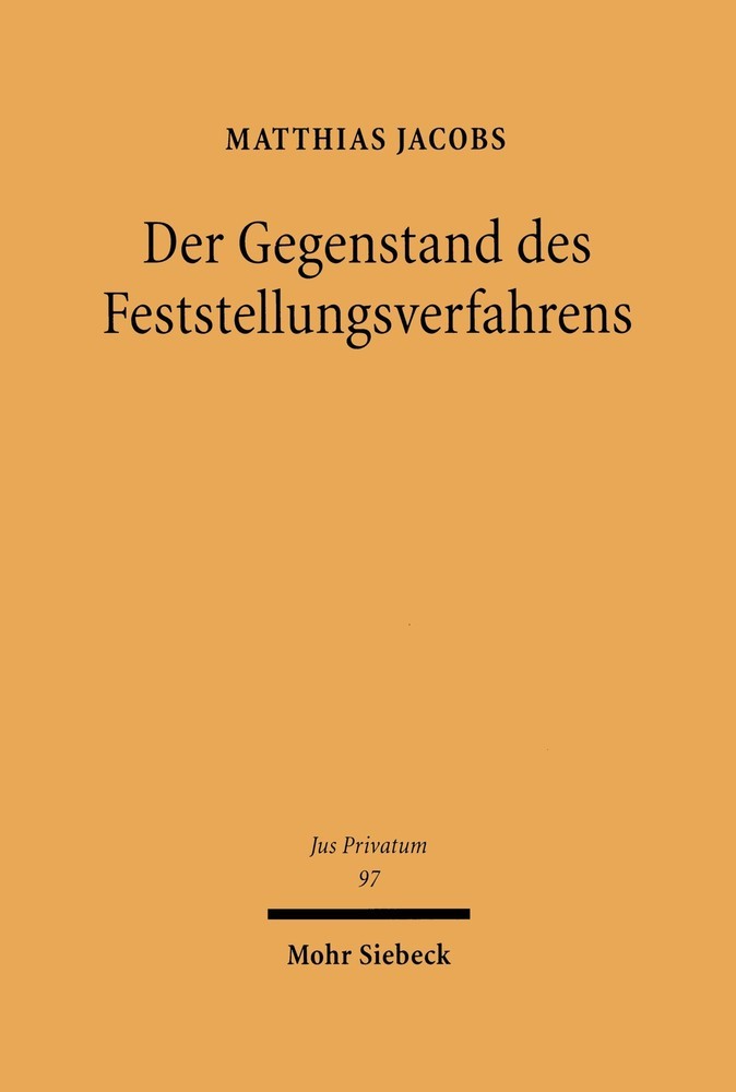 Der Gegenstand des Feststellungsverfahrens main product photo