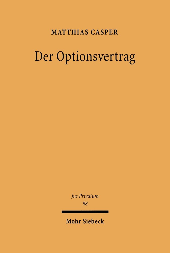 Der Optionsvertrag main product photo