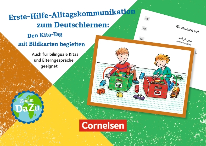 Erste-Hilfe-Alltagskommunikation zum Deutschlernen: Den Kita-Tag mit Bildkarten begleiten main product photo