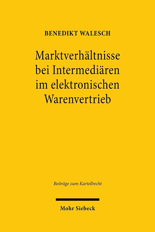 Marktverhältnisse bei Intermediären im elektronischen Warenvertrieb main product photo