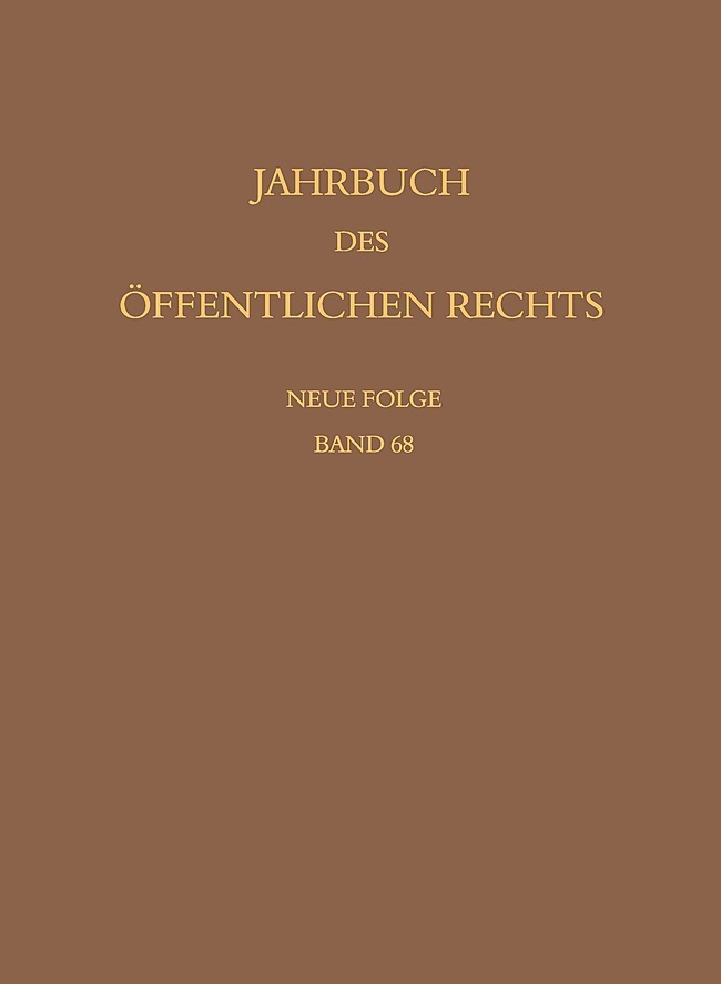 Jahrbuch des öffentlichen Rechts der Gegenwart. Neue Folge main product photo