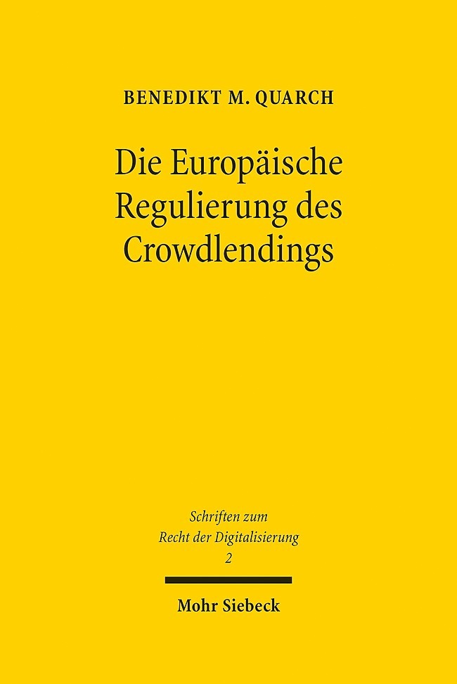 Die Europäische Regulierung des Crowdlendings main product photo