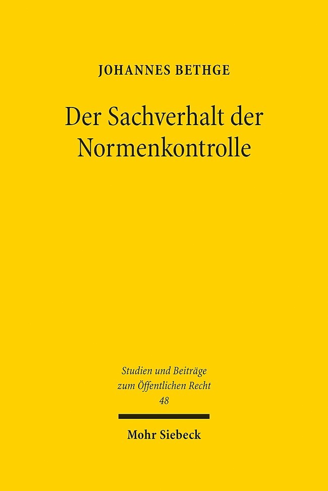 Der Sachverhalt der Normenkontrolle main product photo